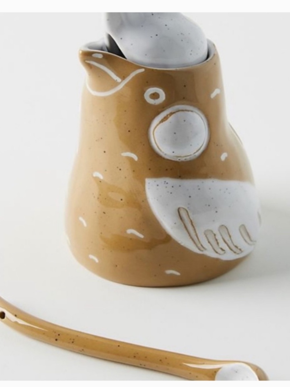 NWT Anthropologie Knotwork LA Rio Ceramic Spice Jar & Spoon